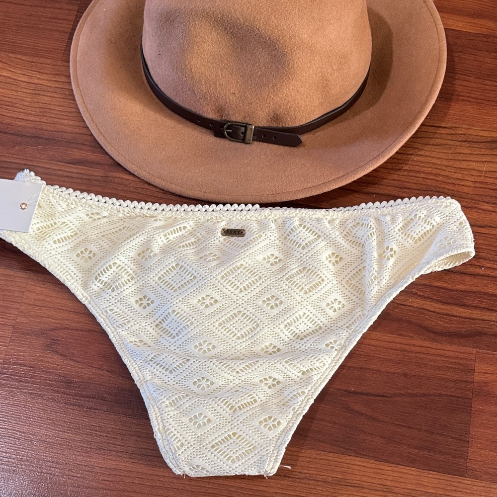 Roxy Cream Lace Bikini Bottom